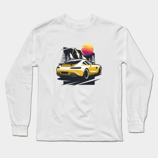 Yellow GT Supercar Long Sleeve T-Shirt